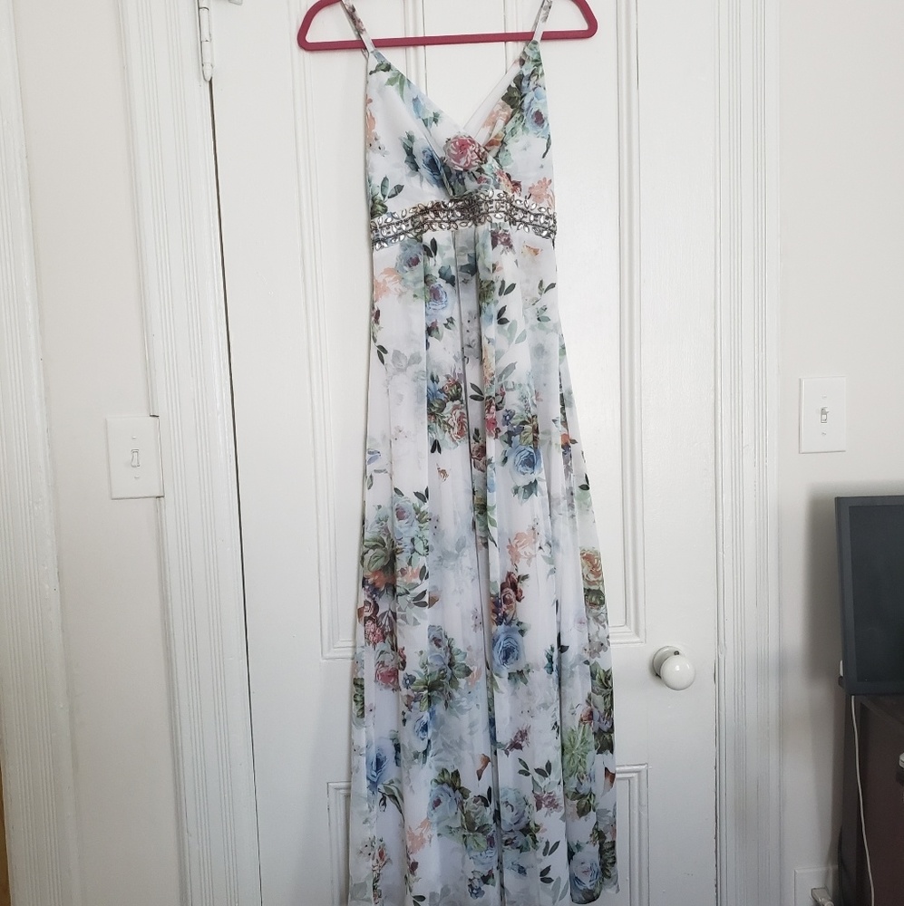 Floral Maternity Maxi Dress